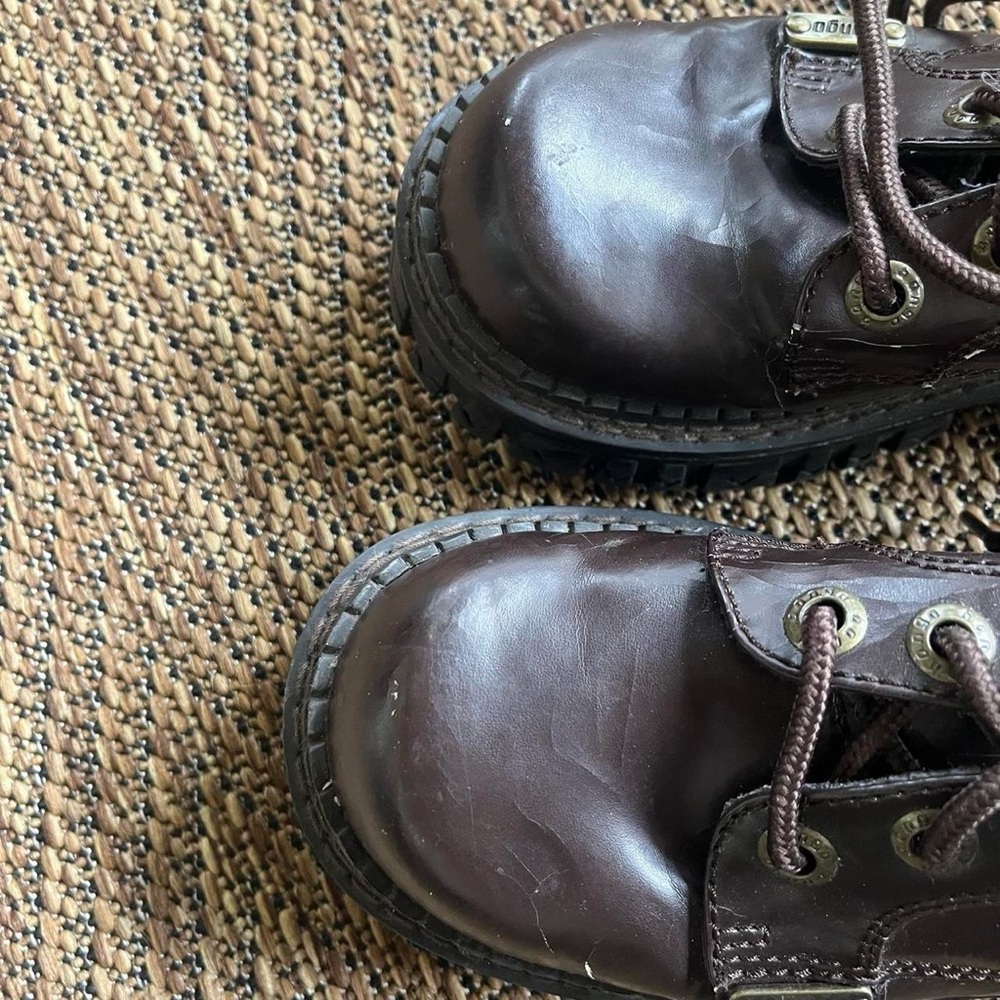 Vintage Bongo chunky brown platform oxford shoes - Picture 5 of 8